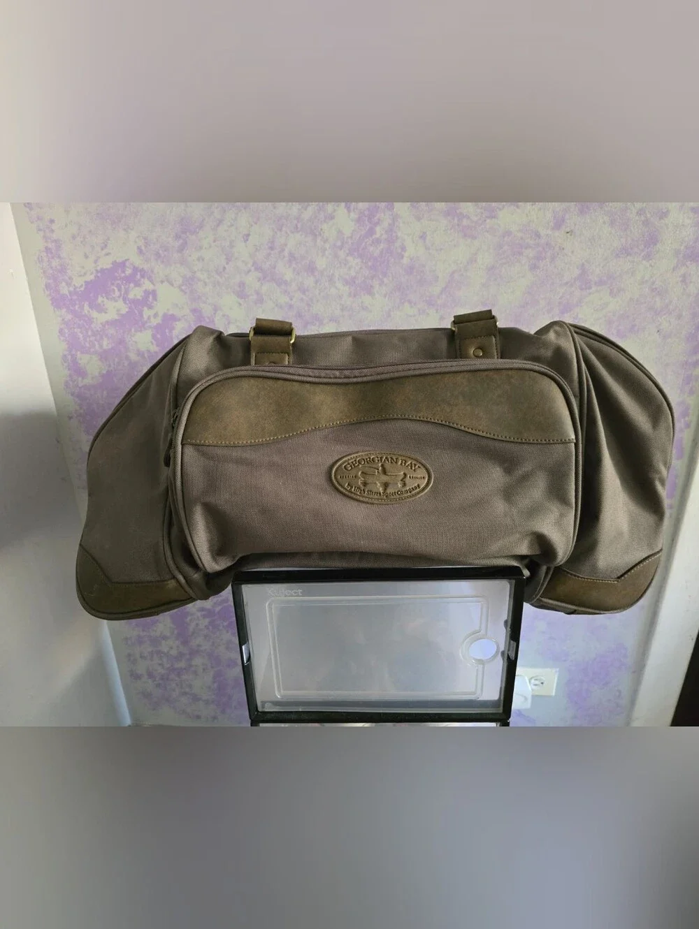 Brown Men's Canvas Duffel Bag